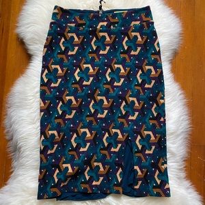 Maeve Anthropologie Geometric Print Pencil Skirt